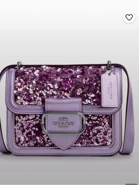 Coach Purple Sequin Crossbody Bag NWT!